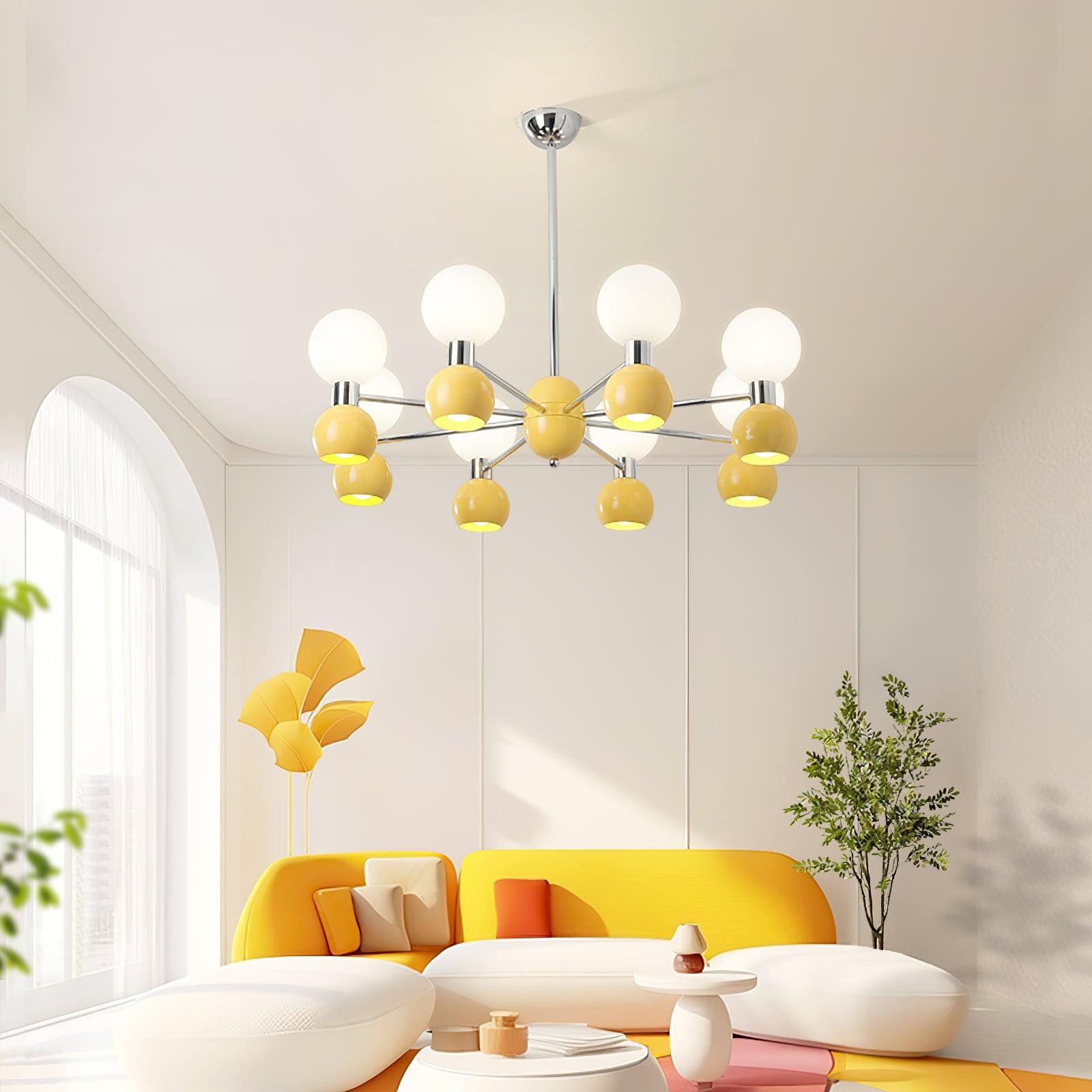 Modern Minimalist Multiple Head Metal Chandelier M212