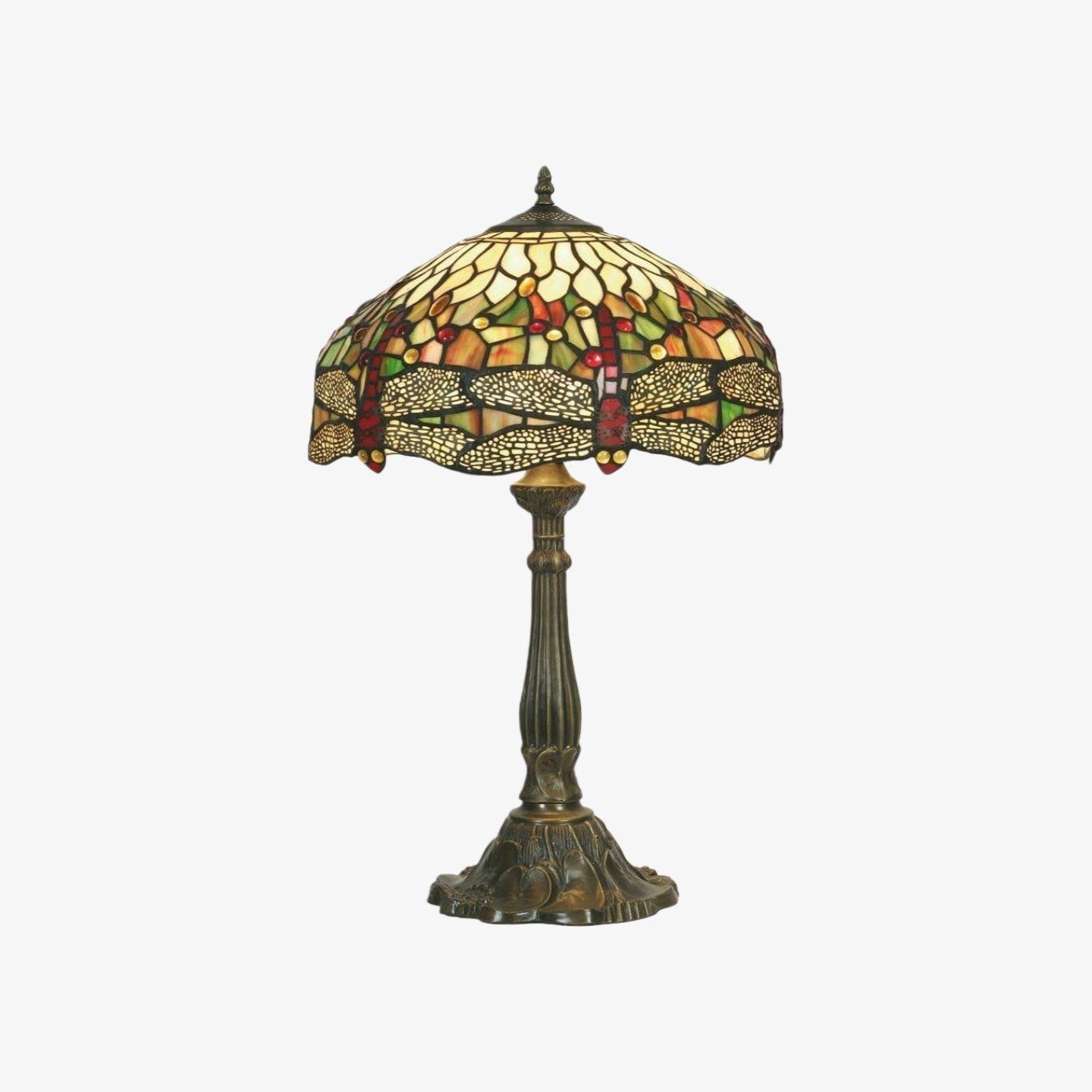 TF Harken Decorative Jewel Table Lamp - Stunning Glass Design Perfect for Bedroom or Living Room T946