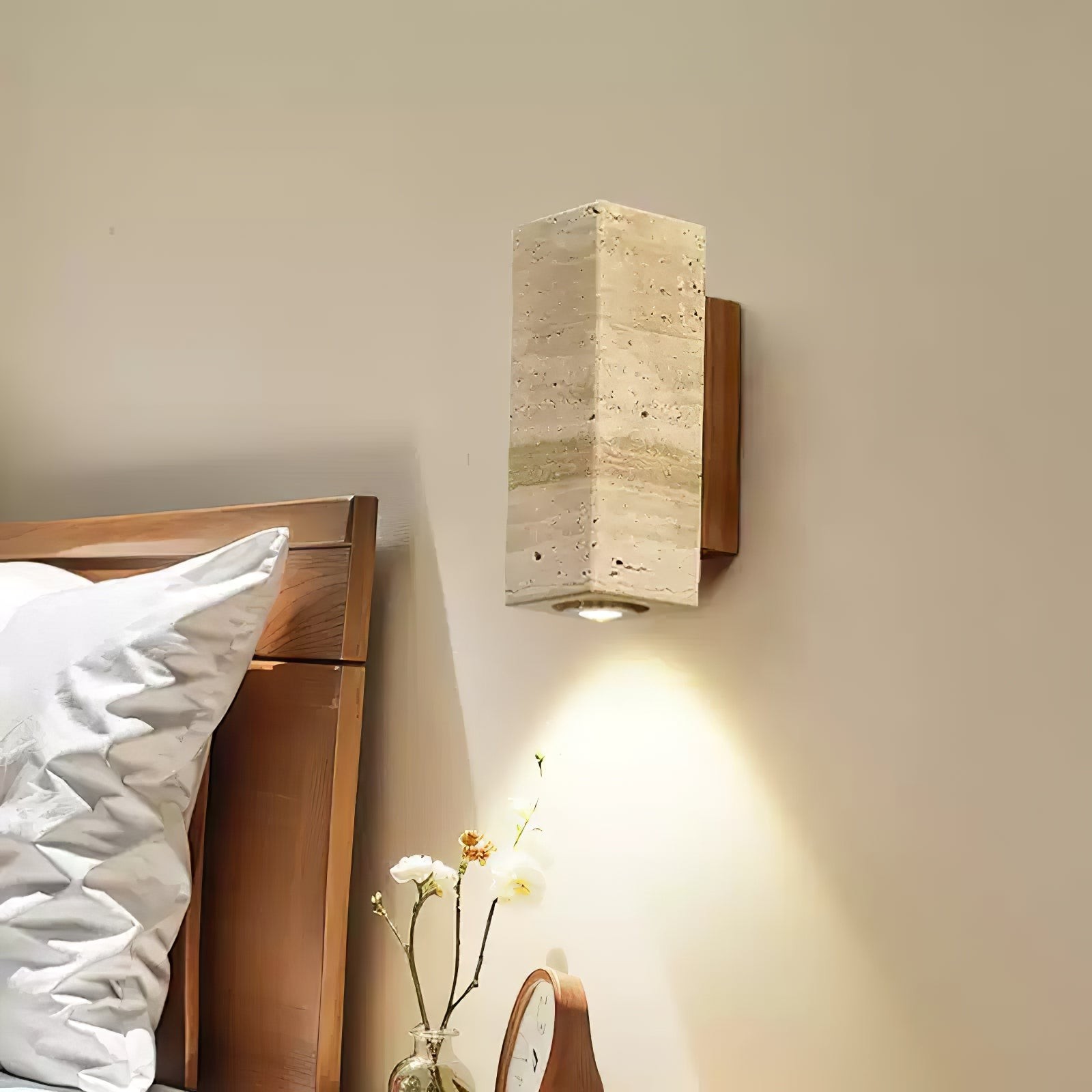 Vintage Marble Travertine Wall Lamp M475
