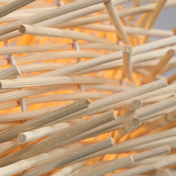 Simple Bird's Nest Creative Rattan Pendant Light