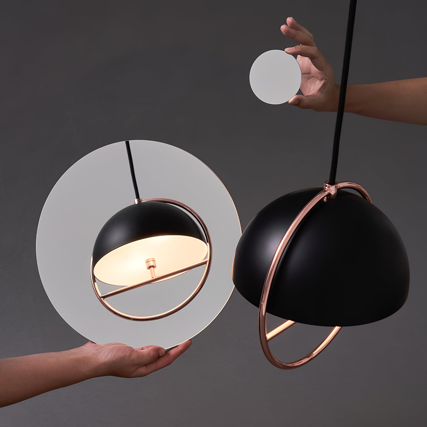 Nordic Hemispherical Ring Metal Pendant Lamp M448