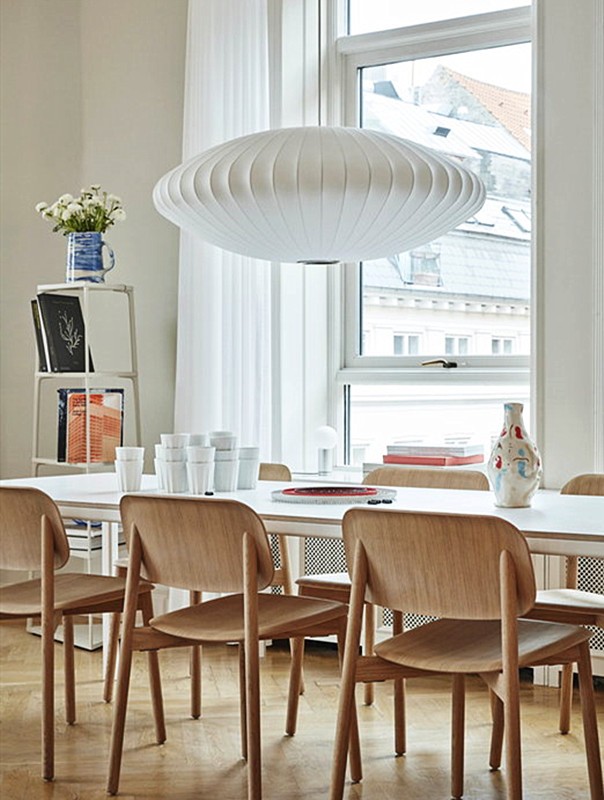 Saucer Bubble Pendant Lamp - Elegant Silk Design for Modern Interiors