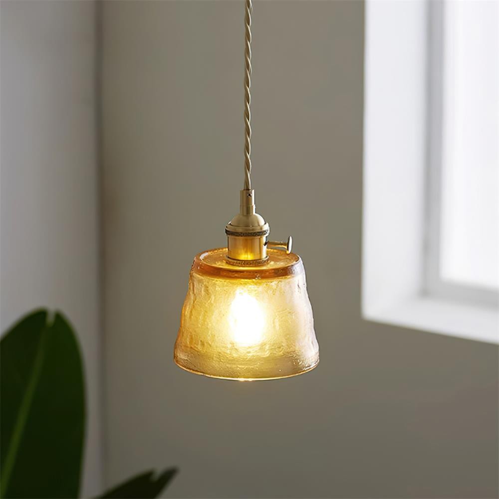 Retro Small Cup Glass Pendant Lamp M174