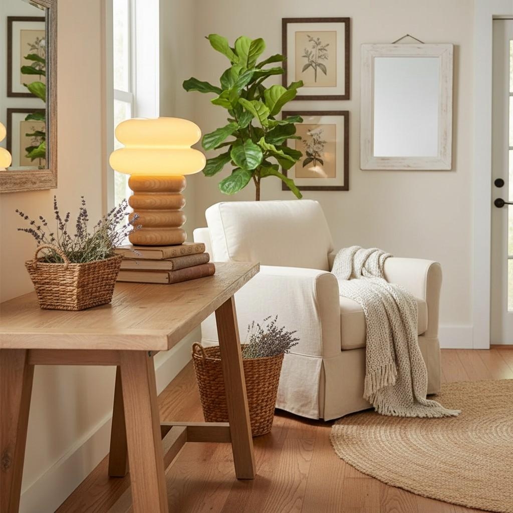 Auralume Modern Accent Lamp - Elegant Design for Desk or Lounge Area T554