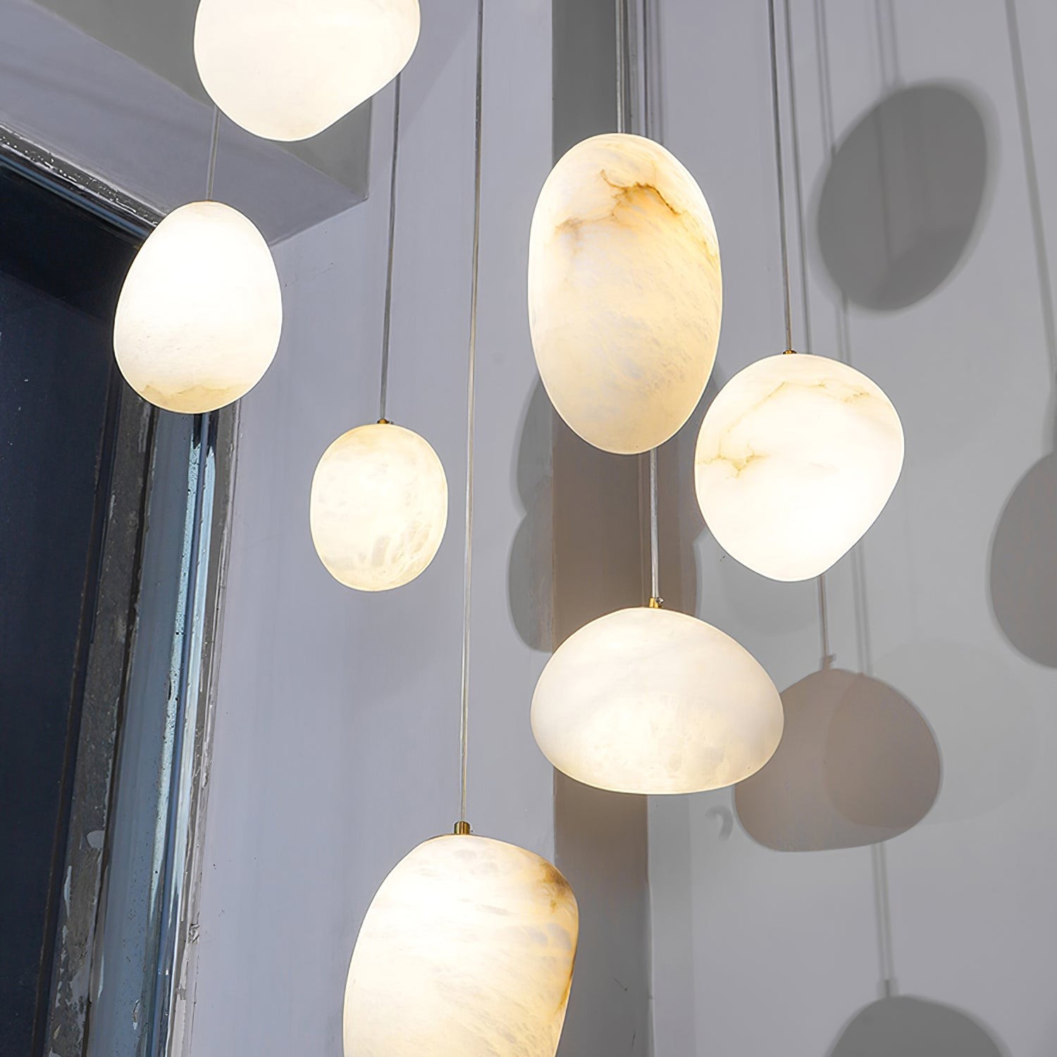 Pebbles Alabaster Pendant Lamp M334