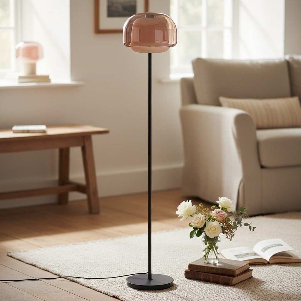 Clinco Vibrant Colored Glass Floor Lamp ‑ Modern Decorative Lighting T417