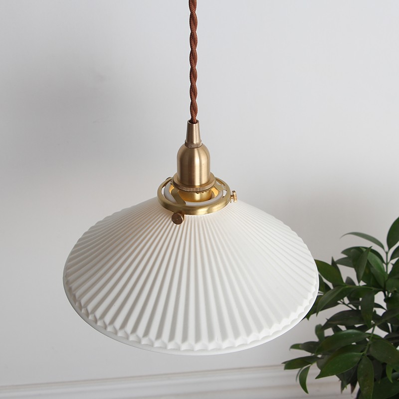 Modern Pleated Ceramic Wall Light S159