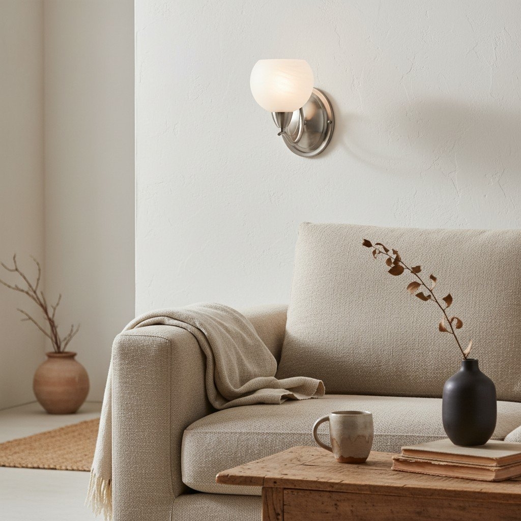 Armicora Modern Curved Wall Light - Elegant Decorative Fixture for Living Rooms & Bedrooms T977