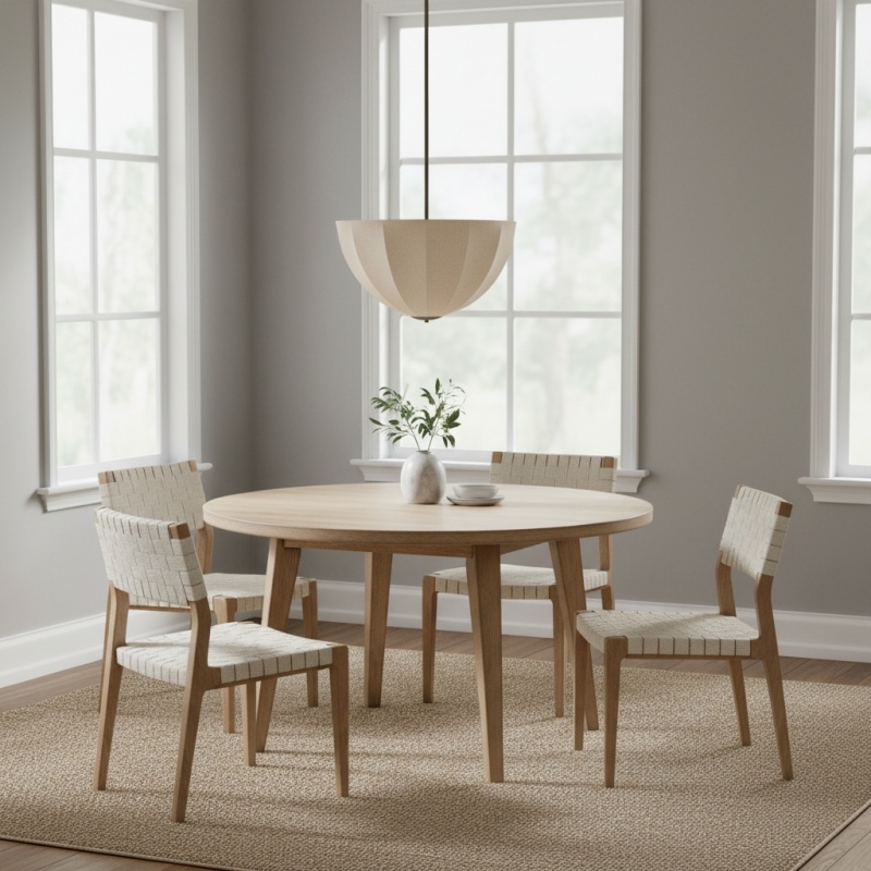 Lumarys Pendant Light - Botanical Inspired Linen Shade for Living Room T658