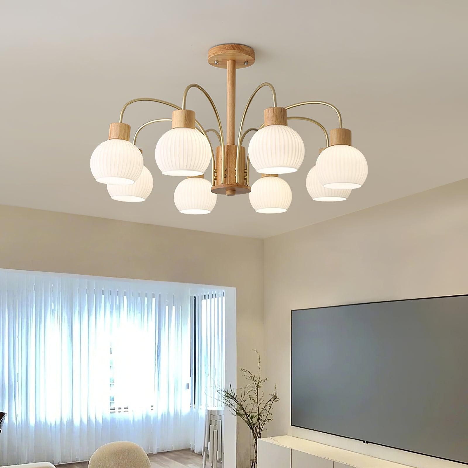 Wabi-sabi Wooden Chandelier M459