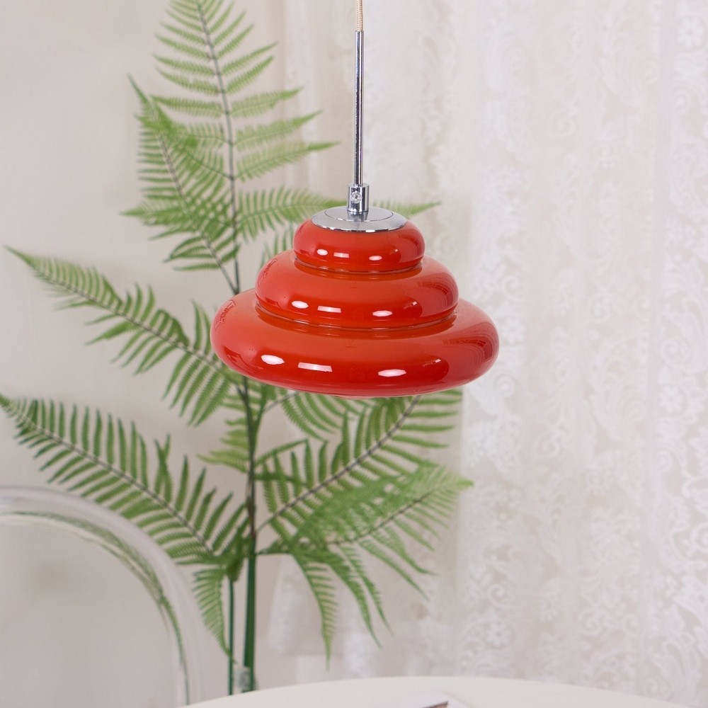 Tiered Pendant Lamp - Modern Glass and Metal for Dining Room S245