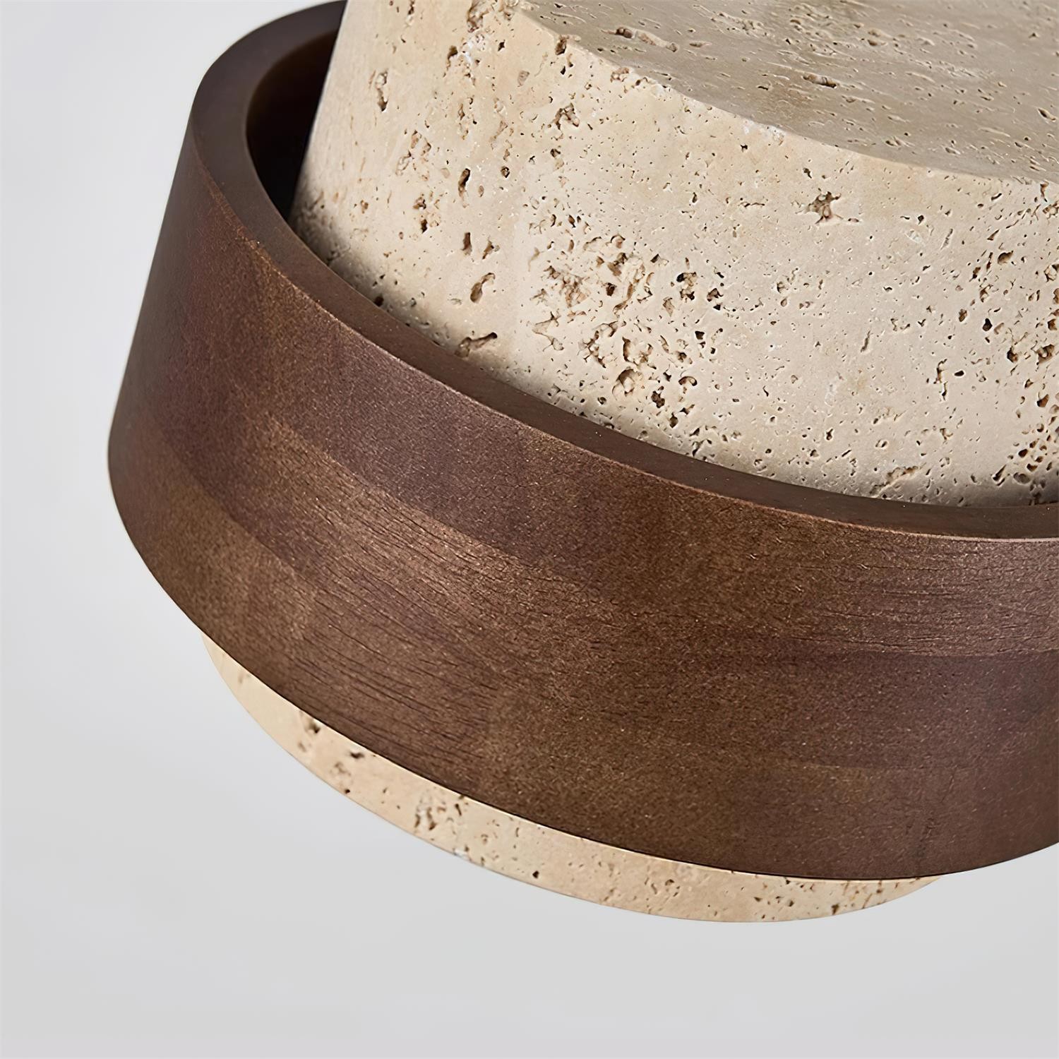 Travertine Drum Minimal Pendant - Kitchen Island Light M169