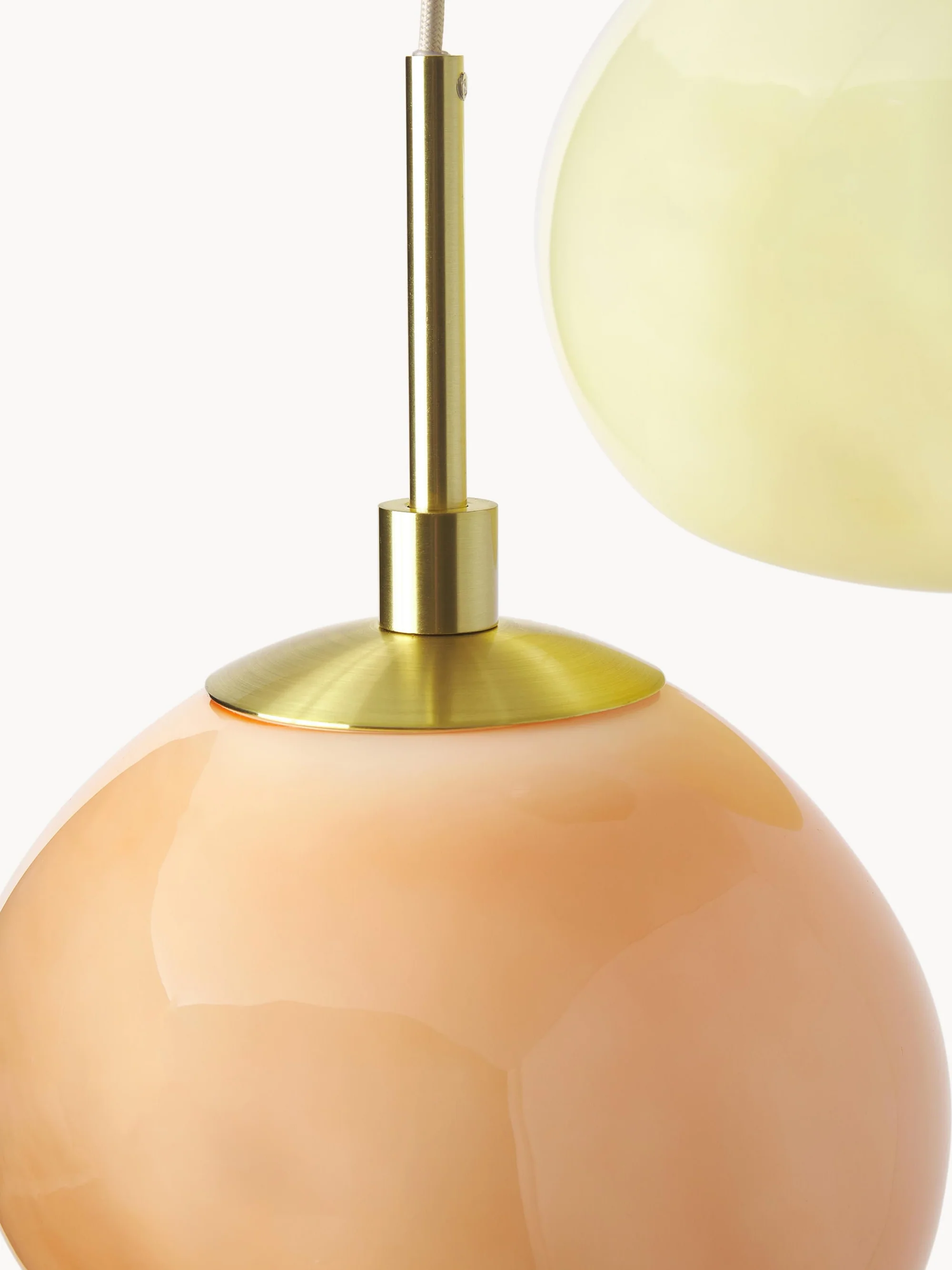 Pastel Multi-Shade Pendant - Chic Cluster Hanging Lamp for Bedroom T420
