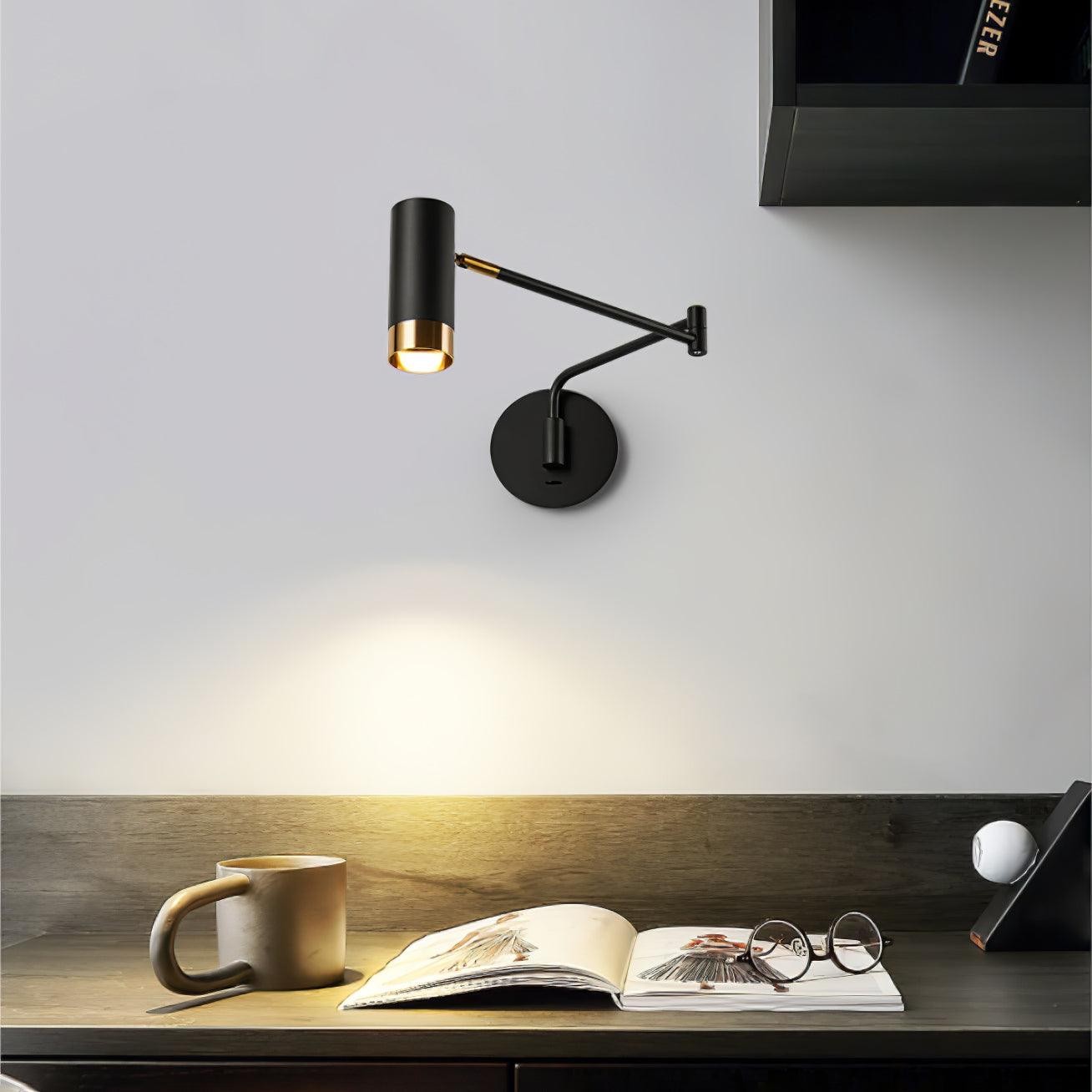 Modern Industrial Telescopic Revolving Adjustable Swing Arm Wall Lamp M324
