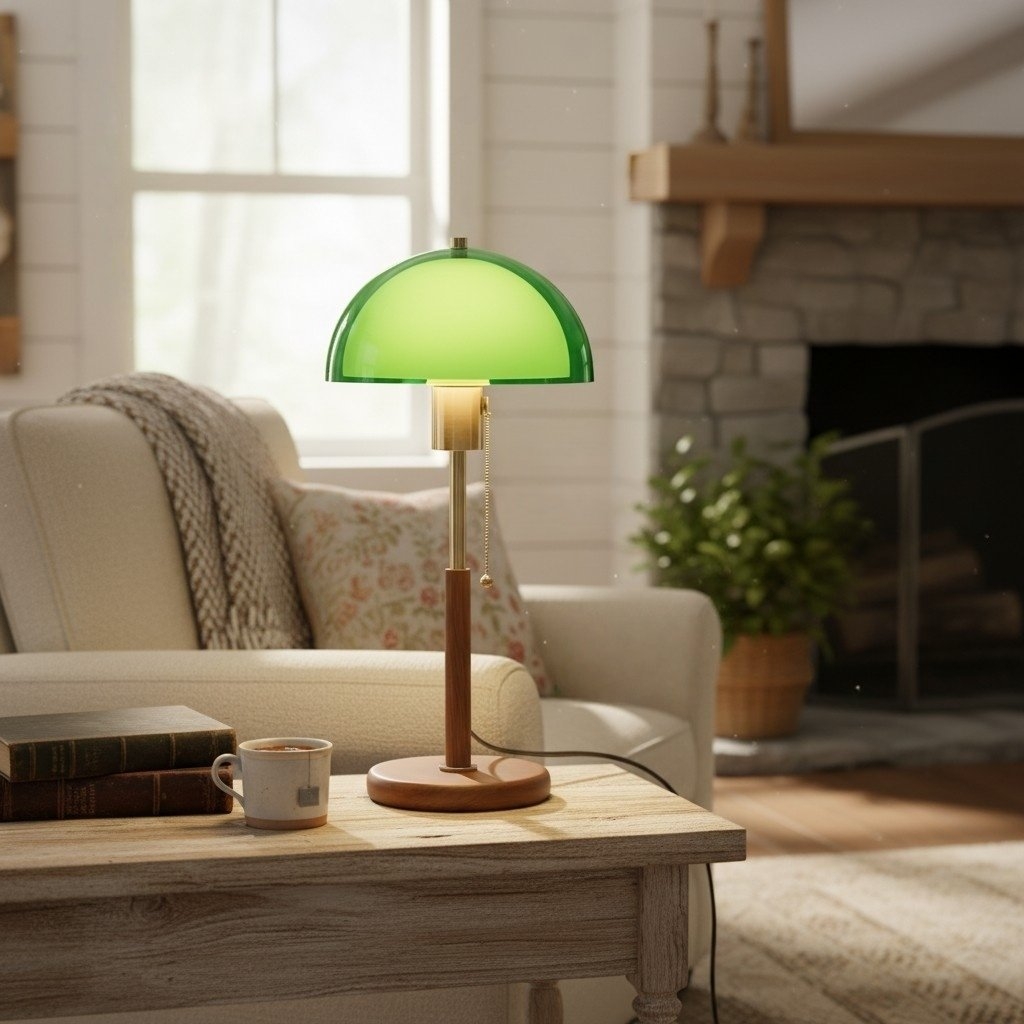 Afterglow Sunset Retro Rounded Shade Table Lamp - Bedroom Night Lamp T582