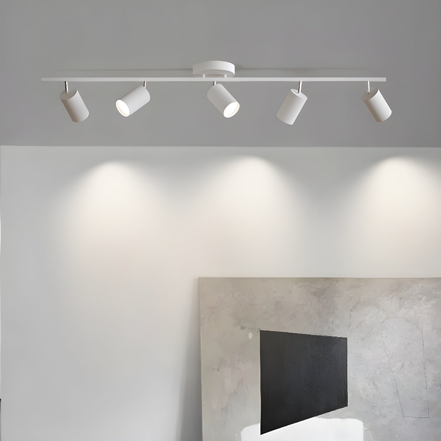 Row Of Multi-Head Metal Ceiling Lights M555