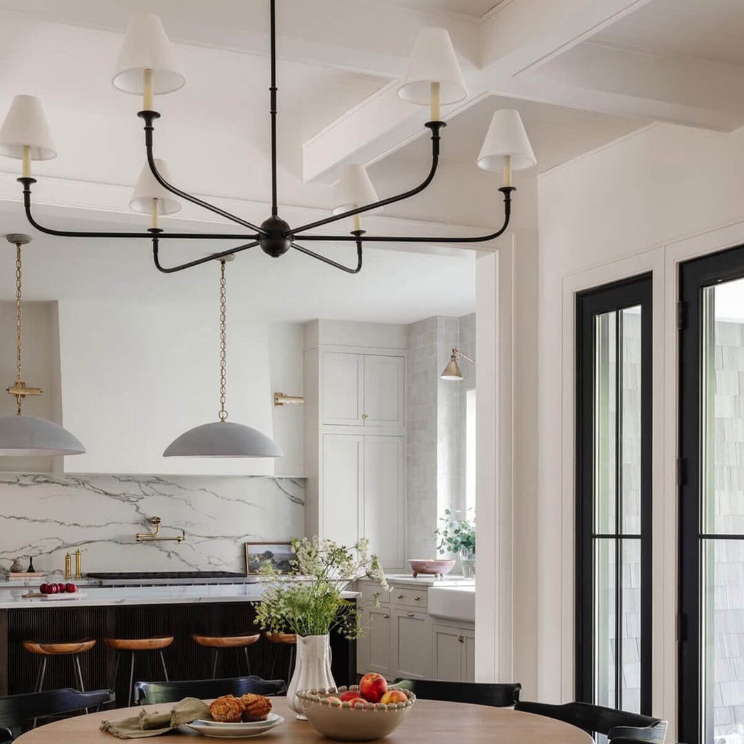 Piaf Geometric Metal Chandelier – Industrial Style for Dining Room T198