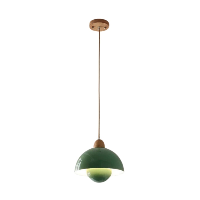 Macaron Flower Wooden & Metal Pendant Light S182