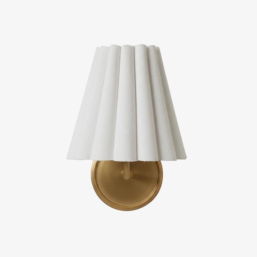 Ruffmeto Modern Pleated Wall Lamp - Elegant Accent Light for Hallways T474