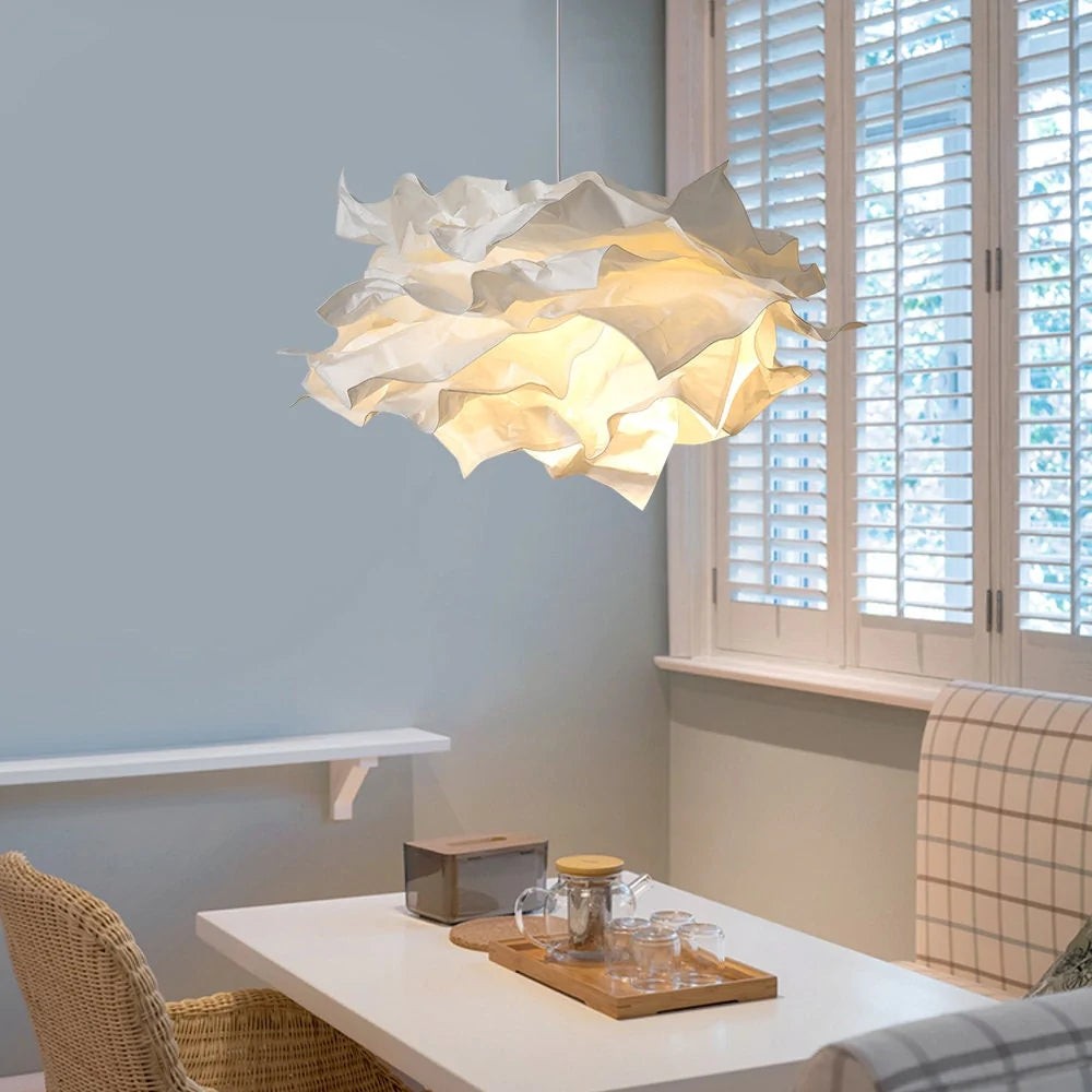Cloud Shape Pendant Light Minimal Paper - Bedroom Ambient Lighting S137