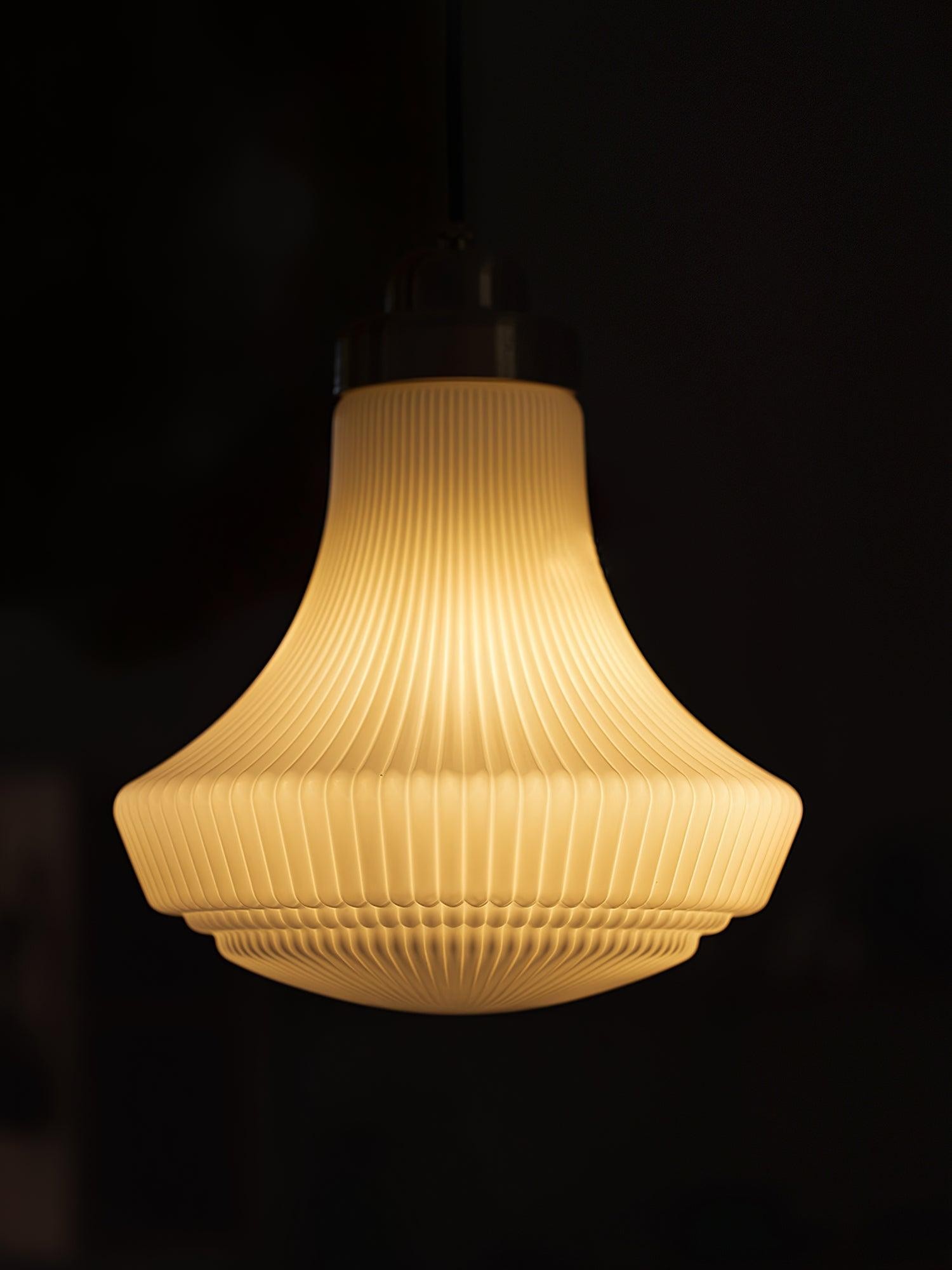 Classical Brass Alabaster Glass Pendant Lamp M318