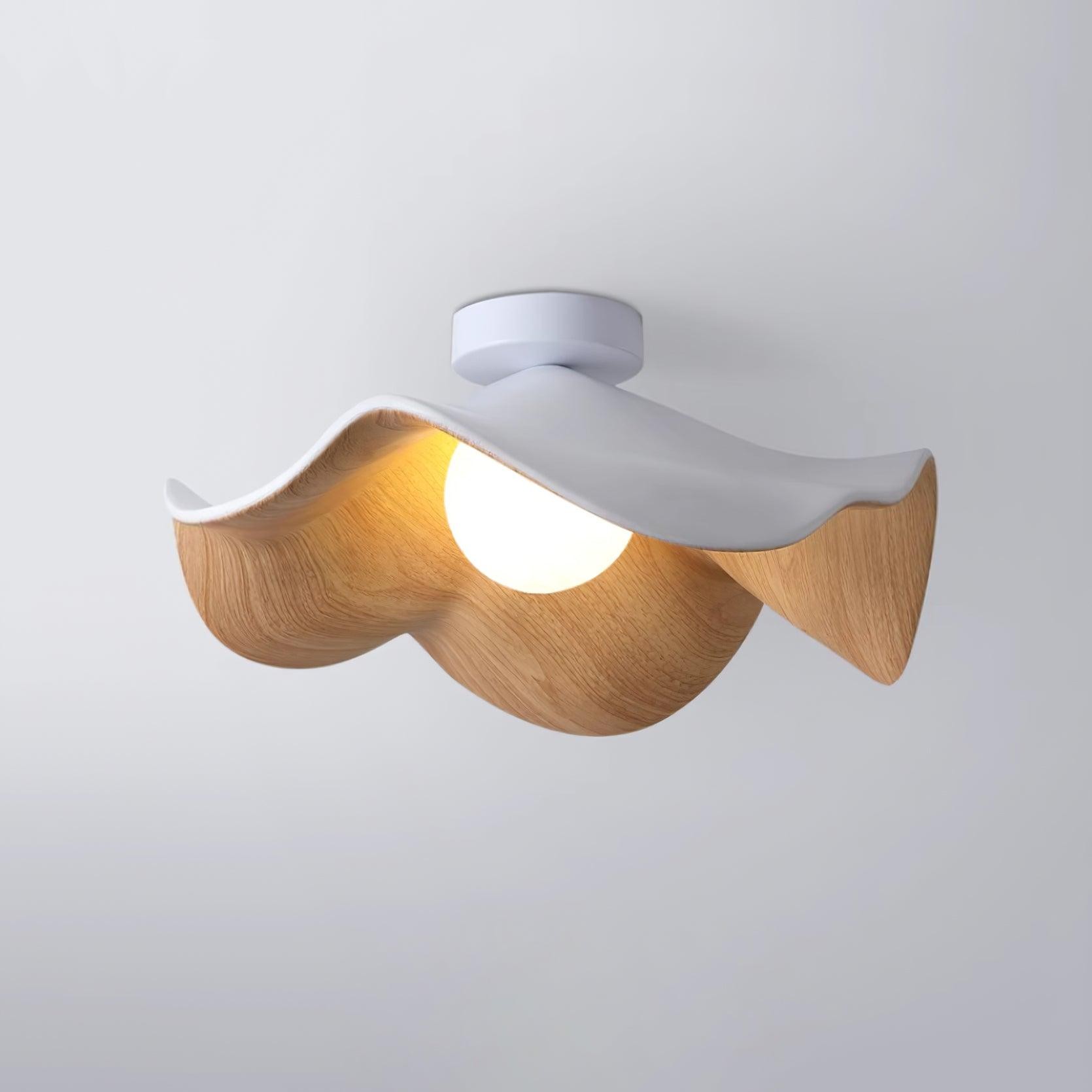 New Modern Simple Walnut Grain Ceiling Light M71