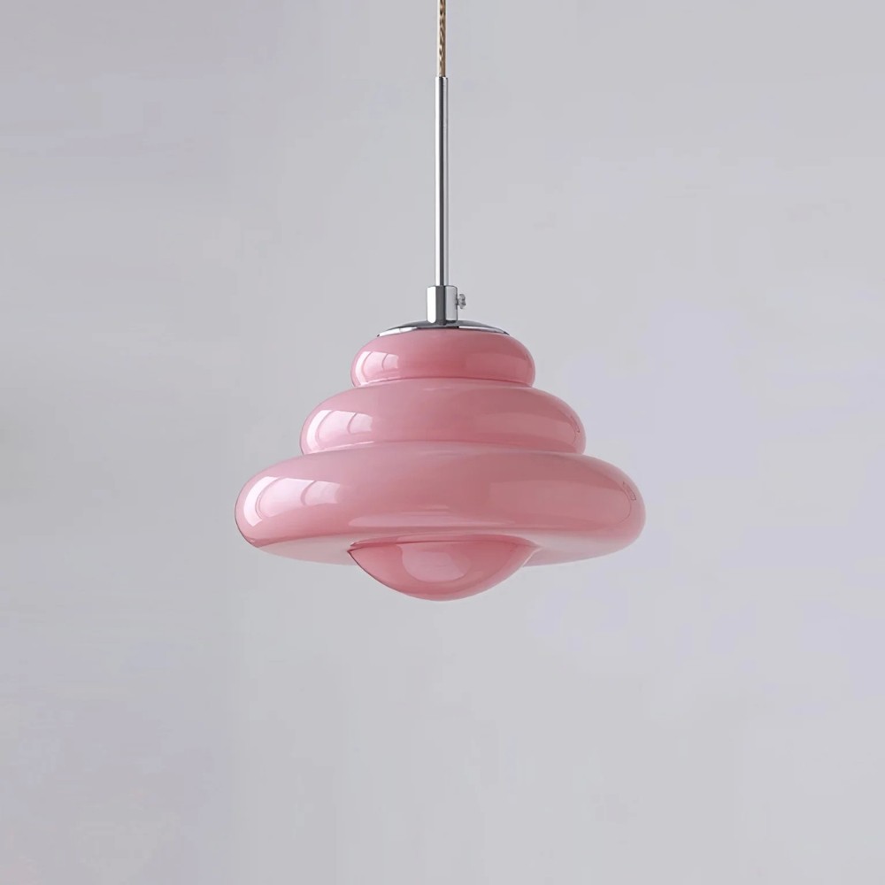 Tiered Pendant Lamp - Modern Glass and Metal for Dining Room S245