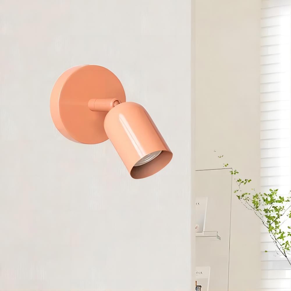 Solid Color Wall Sconce - Modern Bauhaus LED Bedside Lighting Interior S169