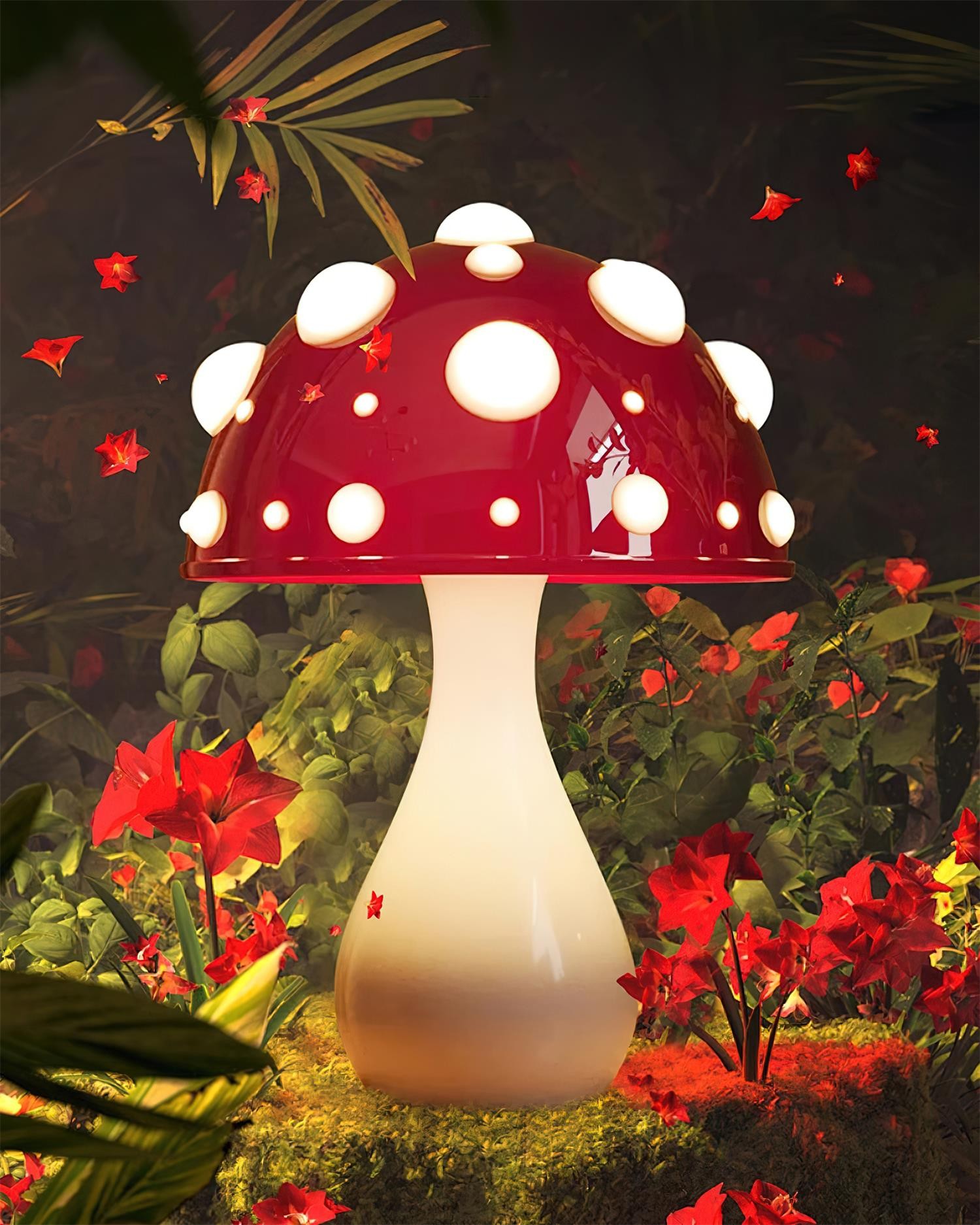 Poisonous Mushrooms Table Lamp M114