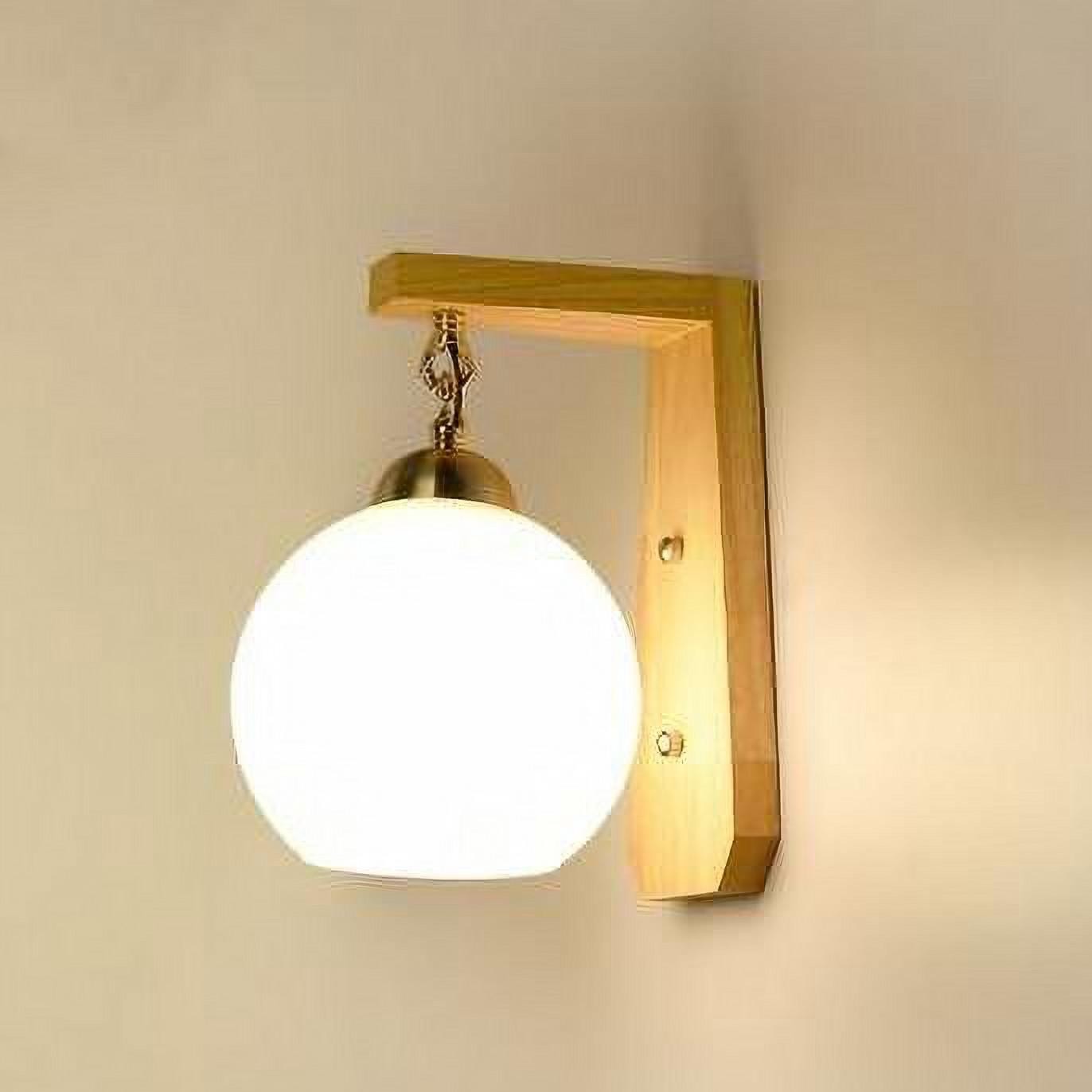 Indoor Modern Wooden Wall Lamp