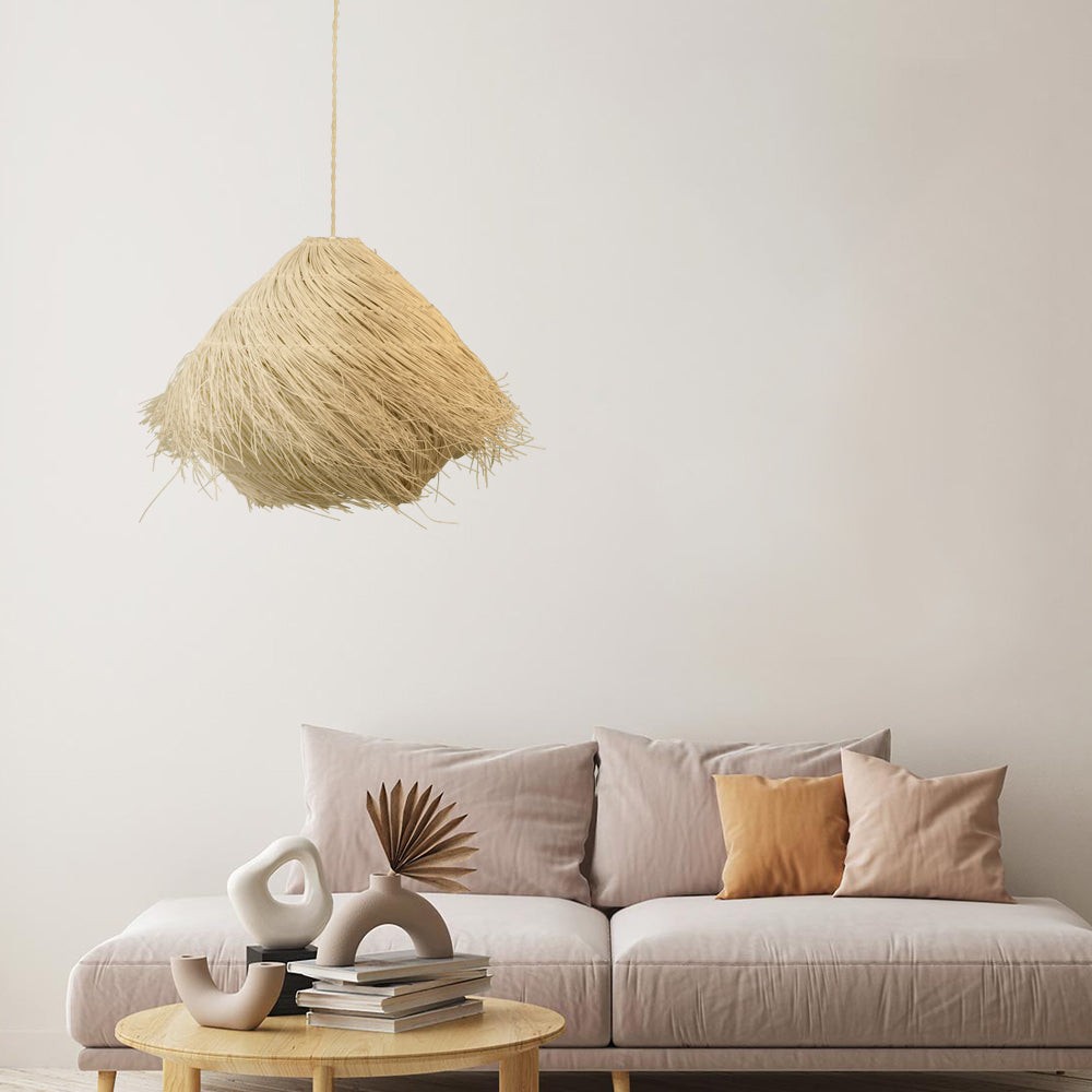 Natural Style Nest Rattan Pendant Lamp S72