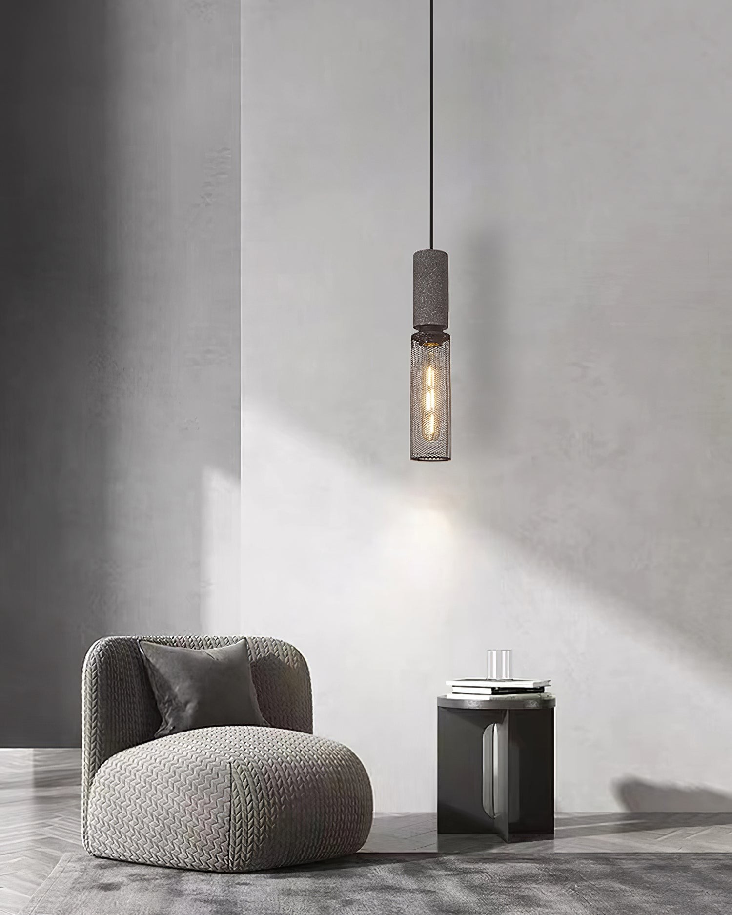 Cement Mesh Pendant Light M566