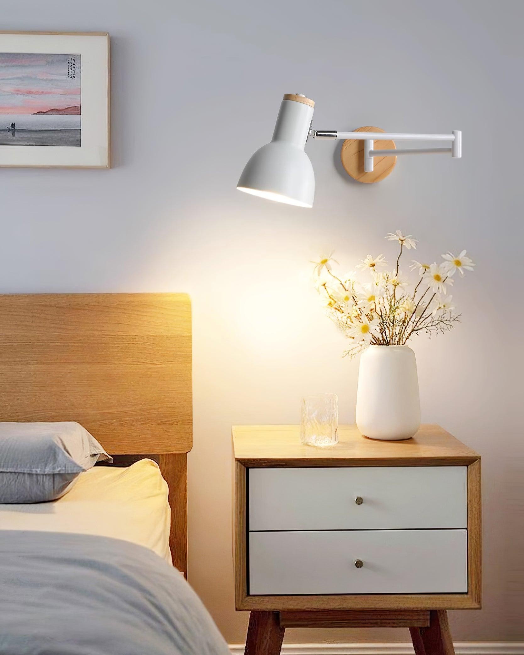 Wooden Adjustable Wall Lamp M291