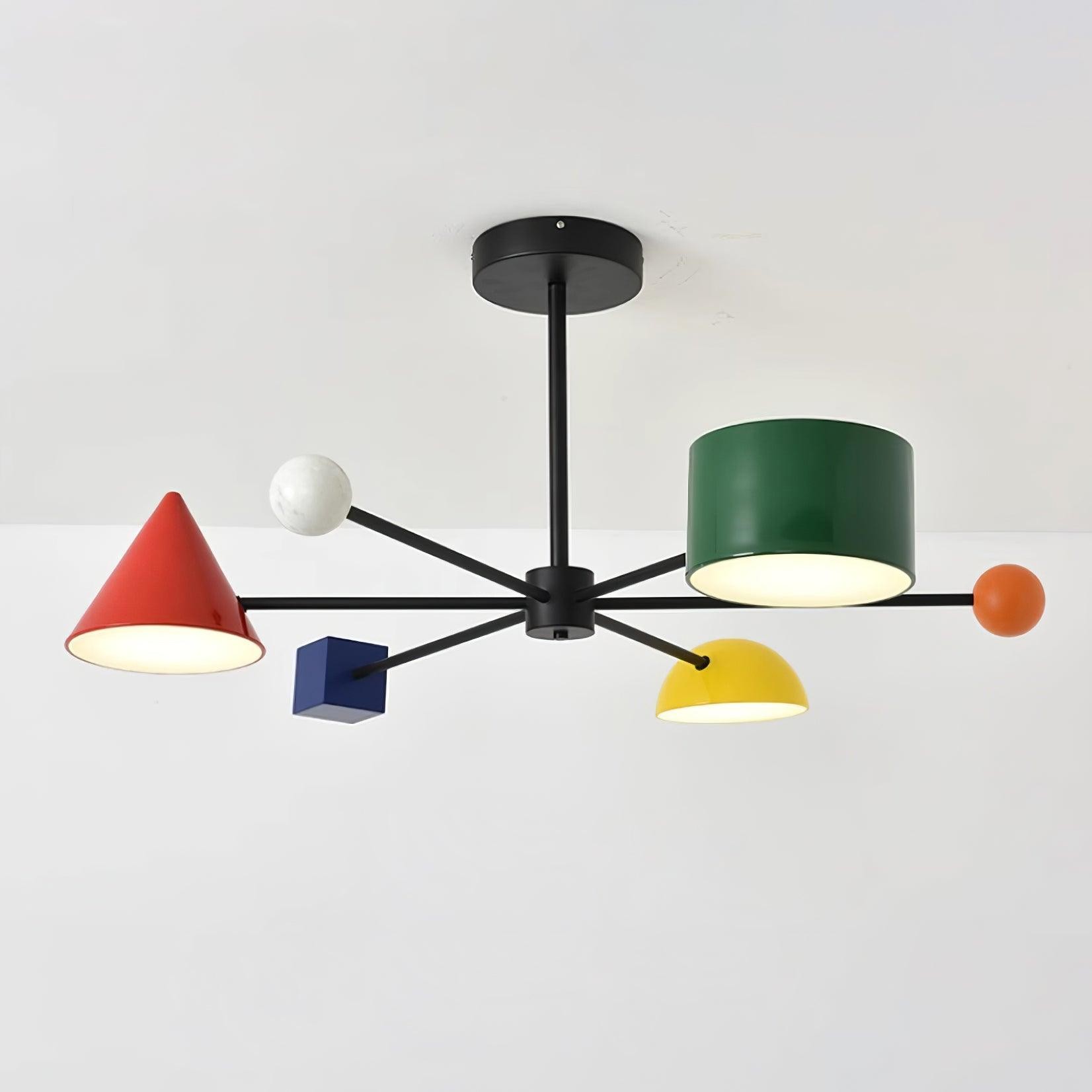 Geometric Colorful Ceiling Light M276