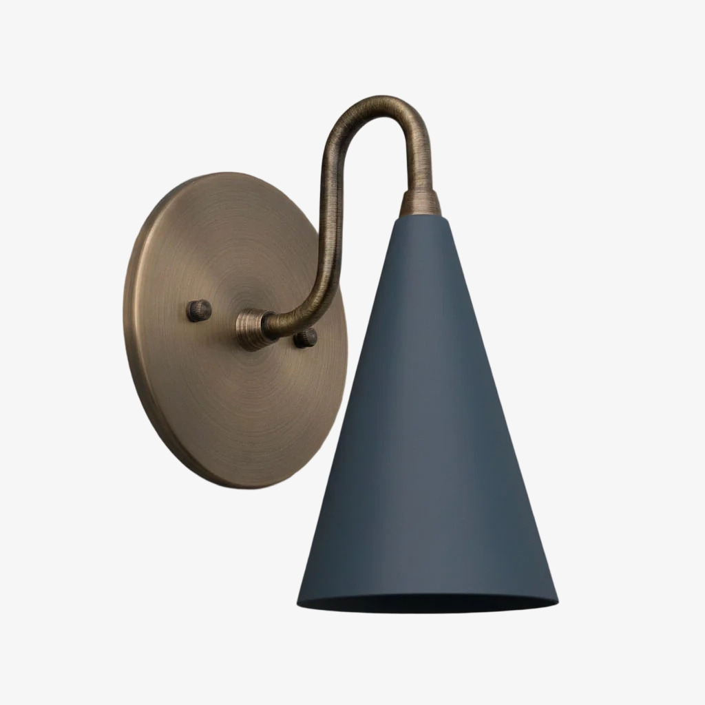 Curva Elegant Taper Shade Wall Sconce - Contemporary Accent for Living Room T780