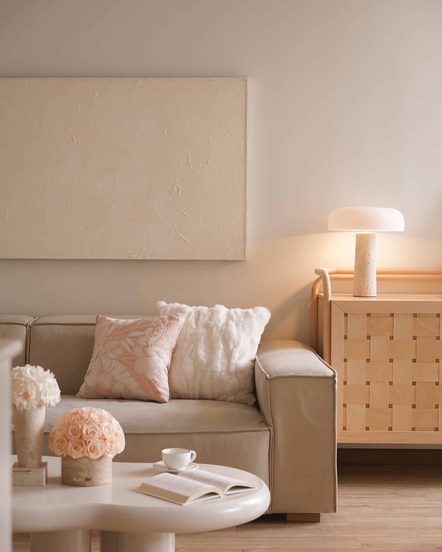 Kine Travertine Table Lamp T1276