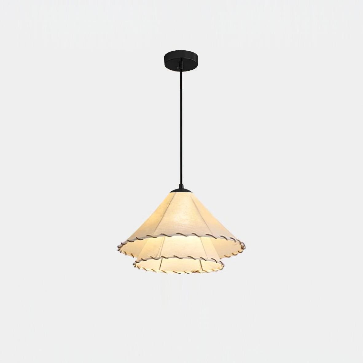 Vinatge Lotus Leaf Fabric Pendant Light M243