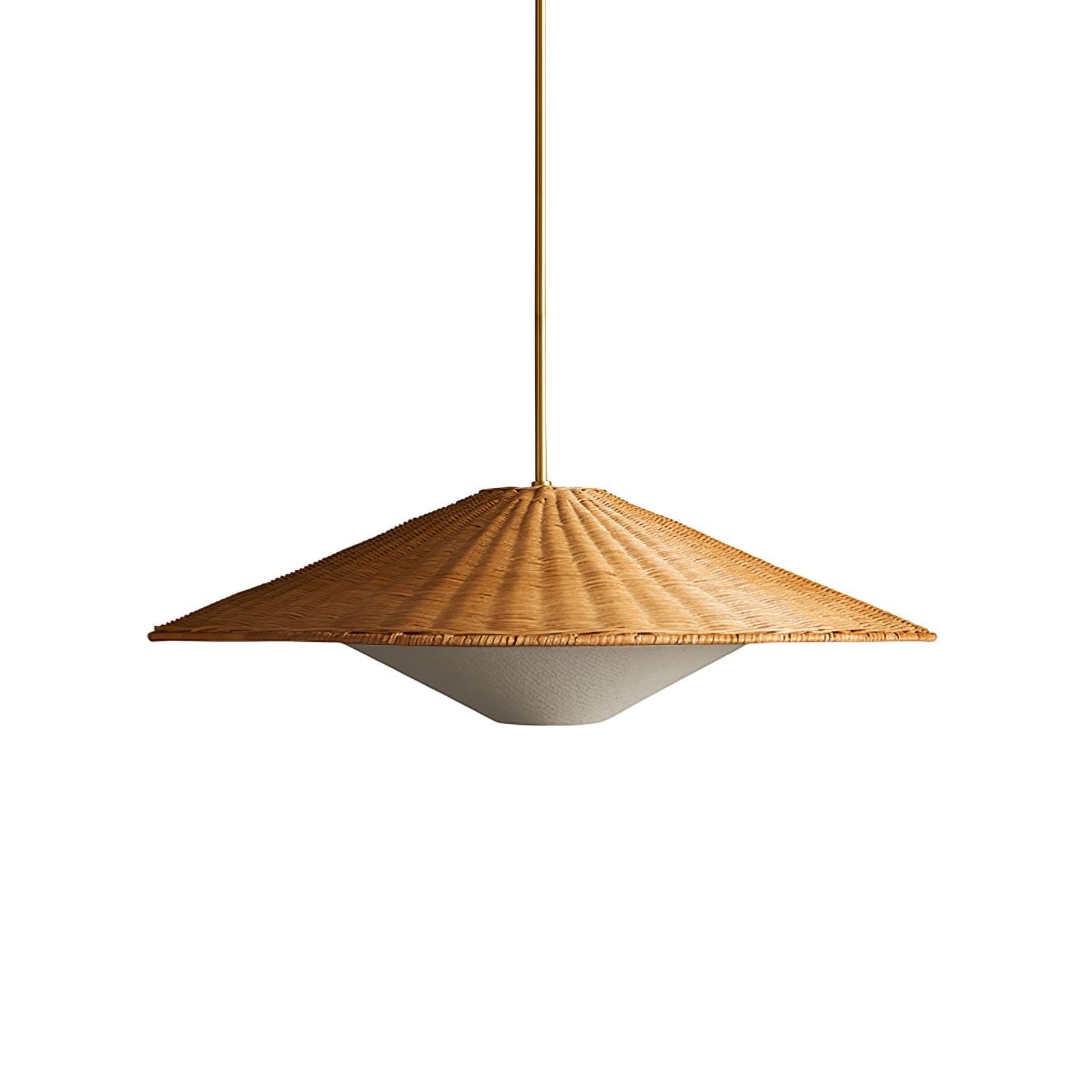 Rattan Hat Pendant Light Suitable For Living Room M513