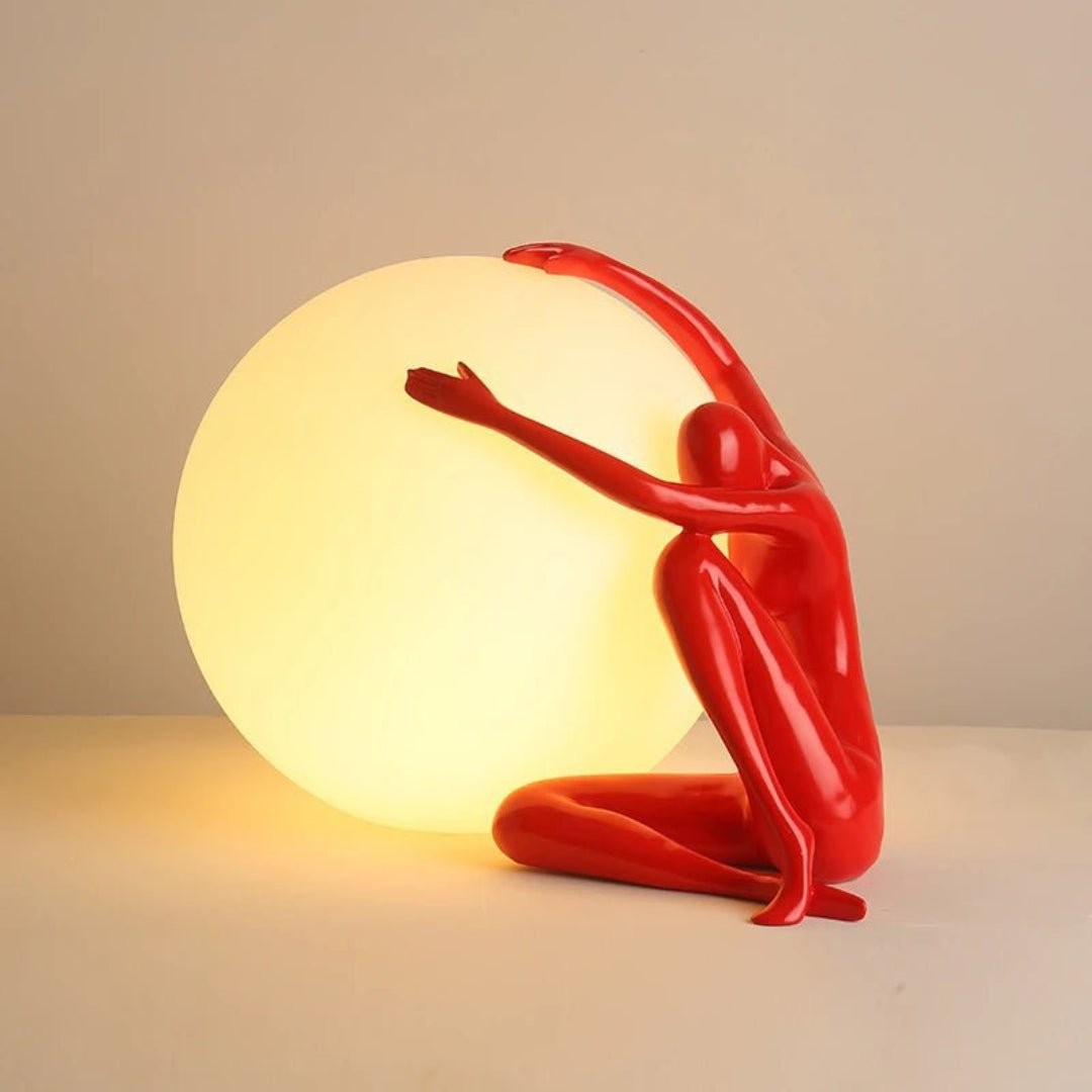Humanoid Ball Holding Table Lamp M583