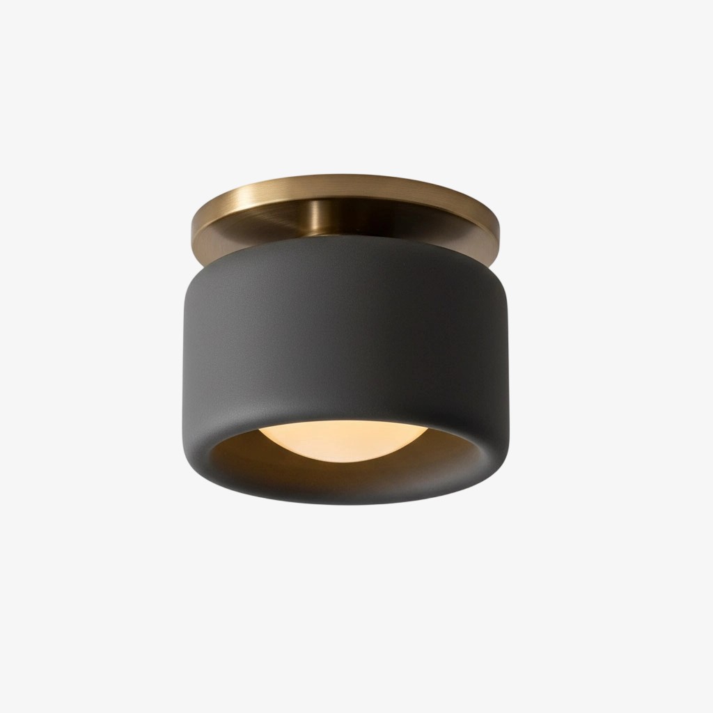Cerova Elegant Round Porcelain Flush Mount Ceiling Light G86