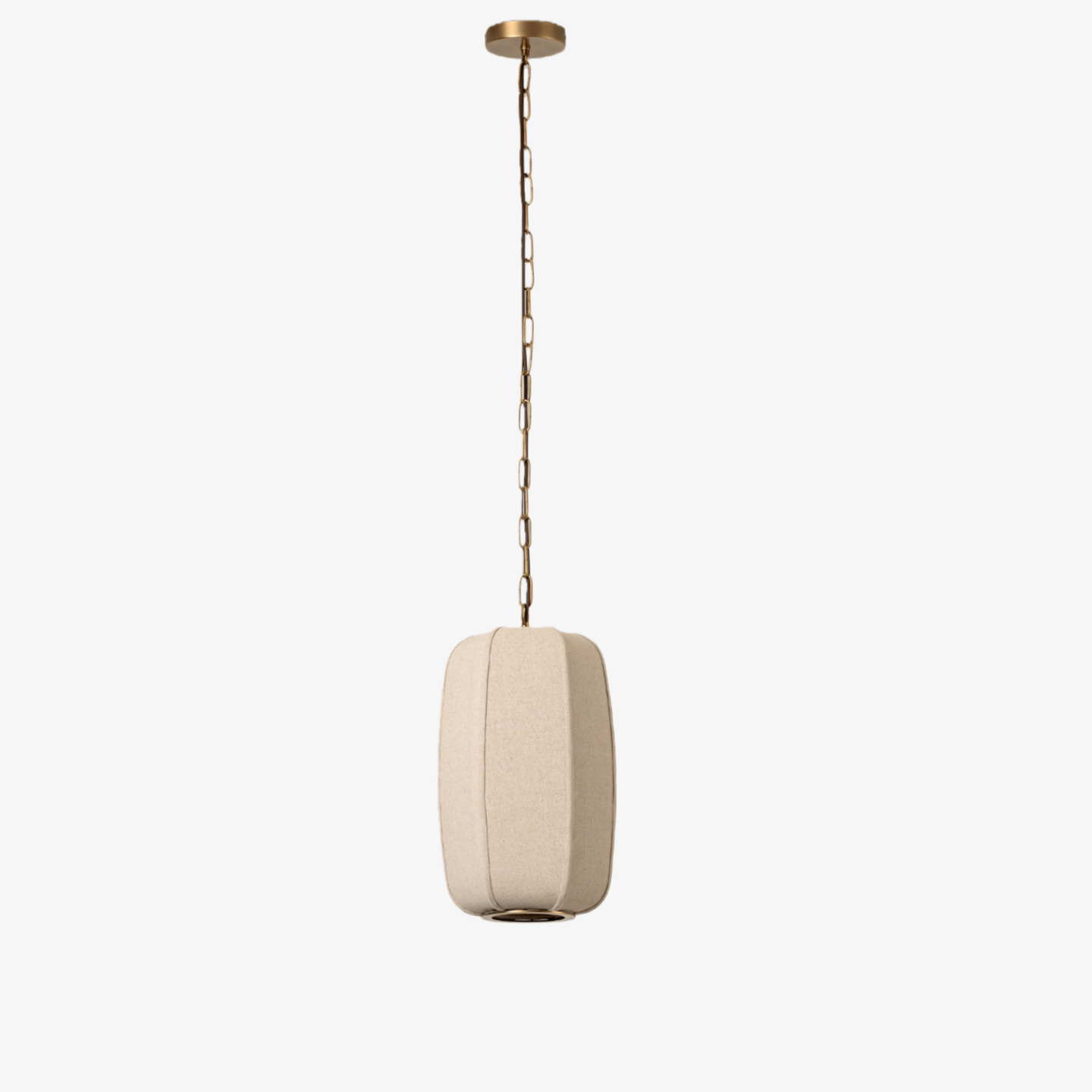 Loomis Textured Linen Drum Pendant - Modern Light for Kitchen Island T481