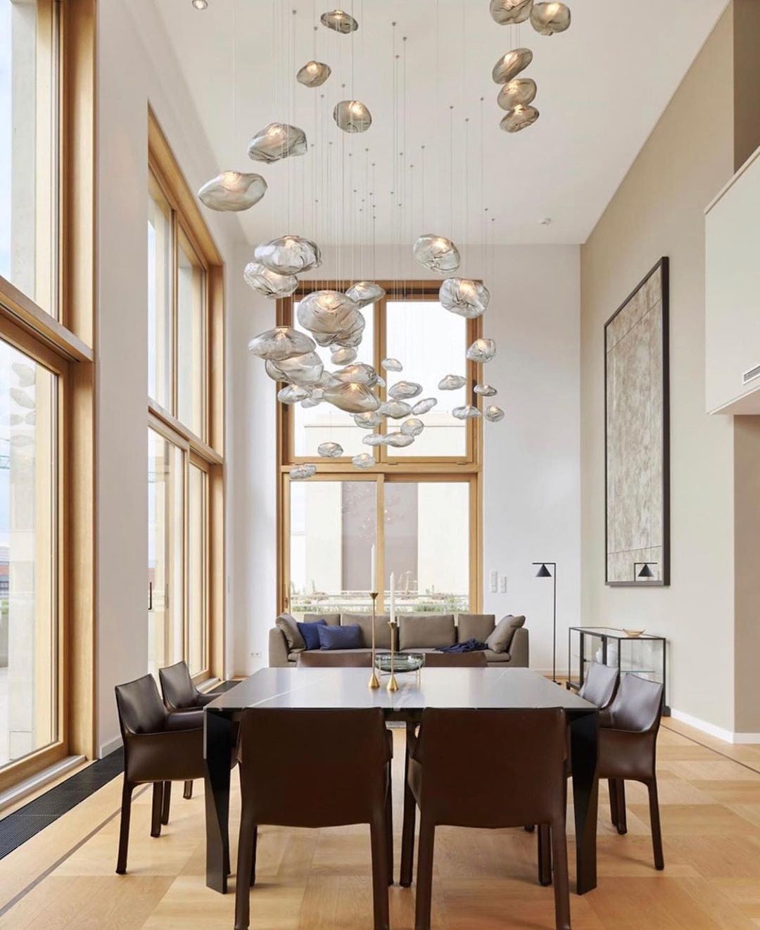 Multi-Head Irregular Glass Bubble Chandelier M79