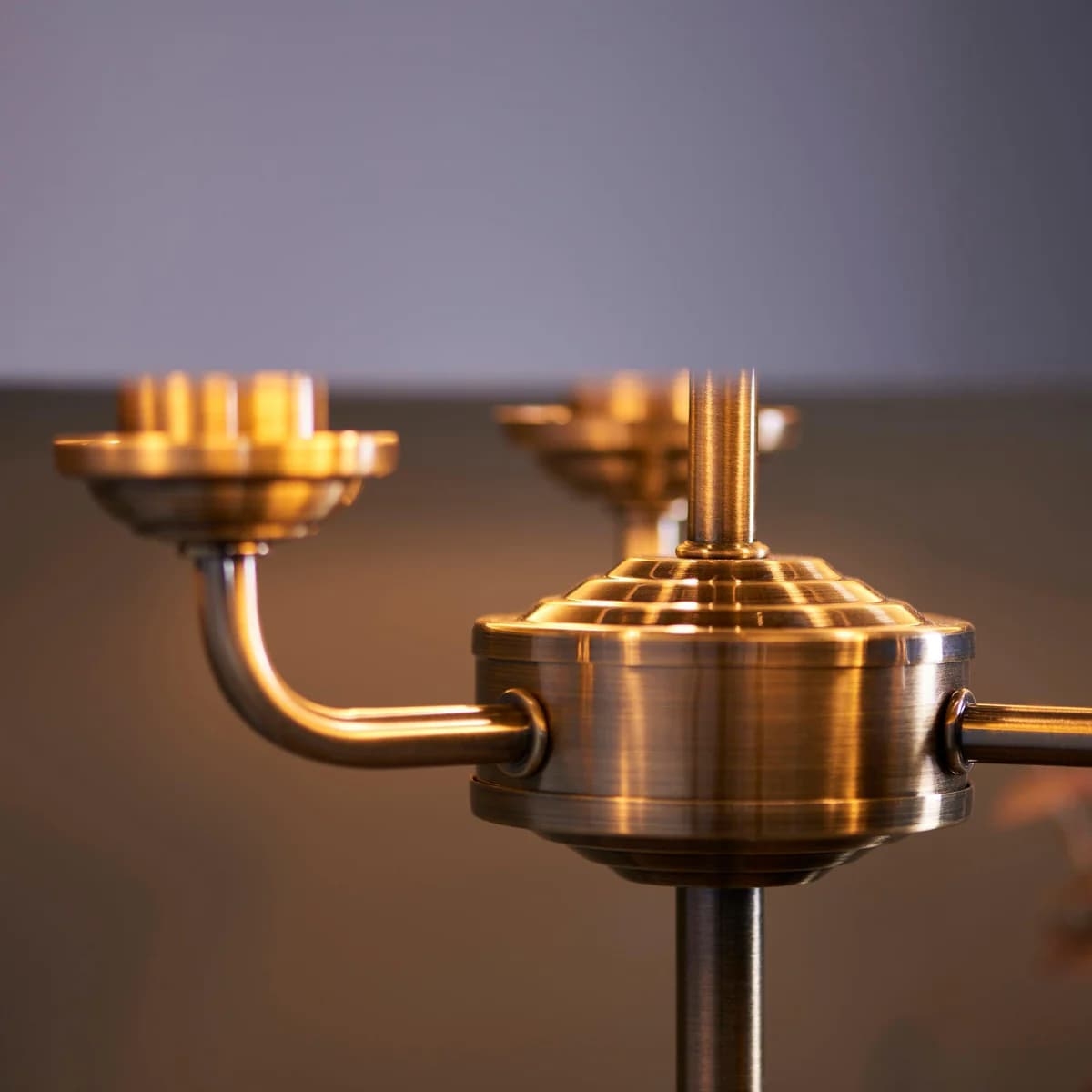 Tela 1‑Light and 3‑Light Table Lamp - Modern Linen & Metal for Bedside or Living Room T847