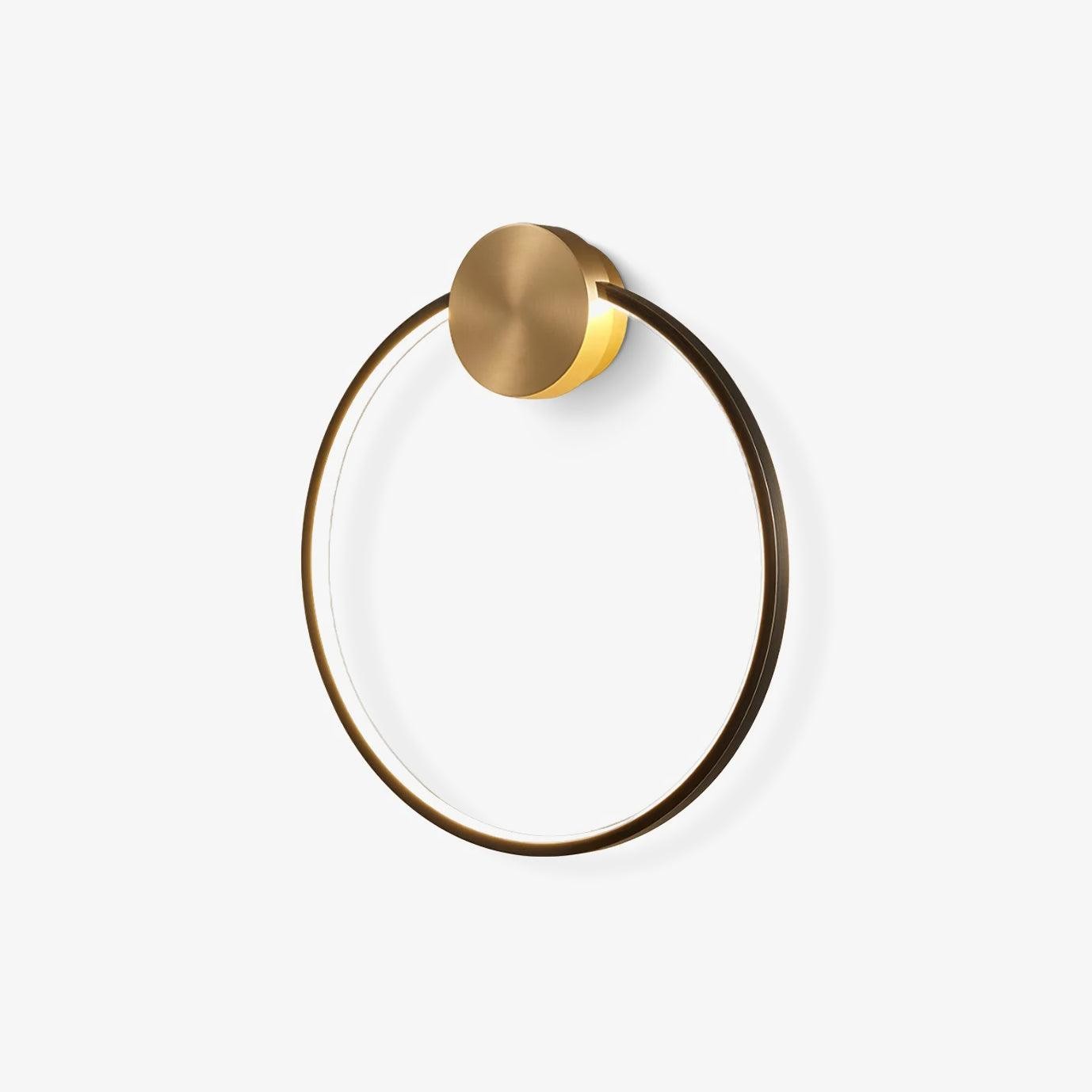 Minimalist Creative Simple Brass Round LED Wall Light M323