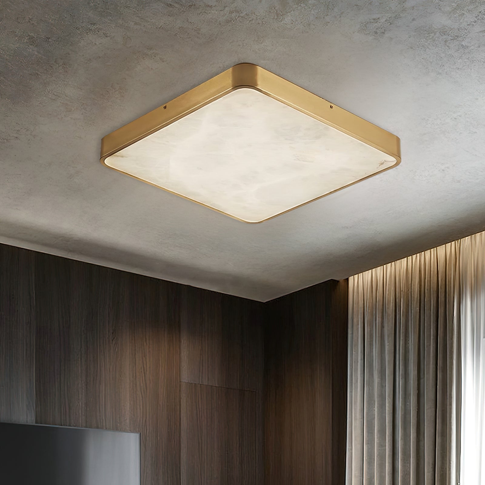 Geometric Alabaster Recessed Ceiling Light T1655