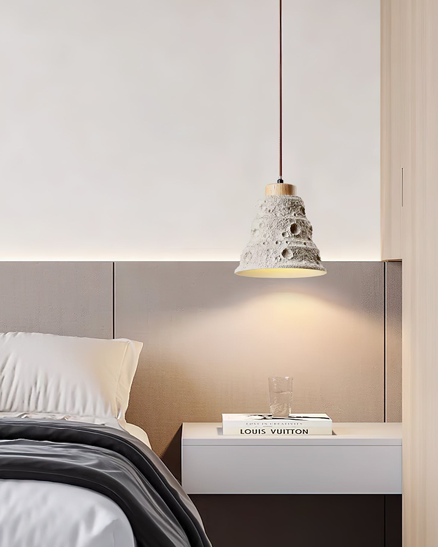 Japanese Wabi Sabi Cement Bell Shape Pendant Light G63