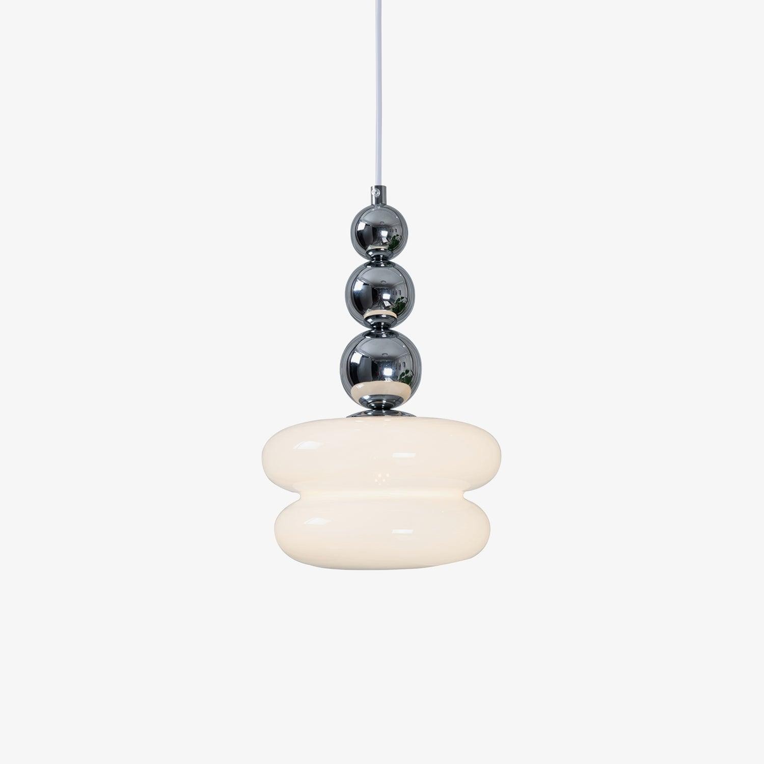 Contemporary Nordic Glass Ball Hoist Pendant Light For Living Room M436