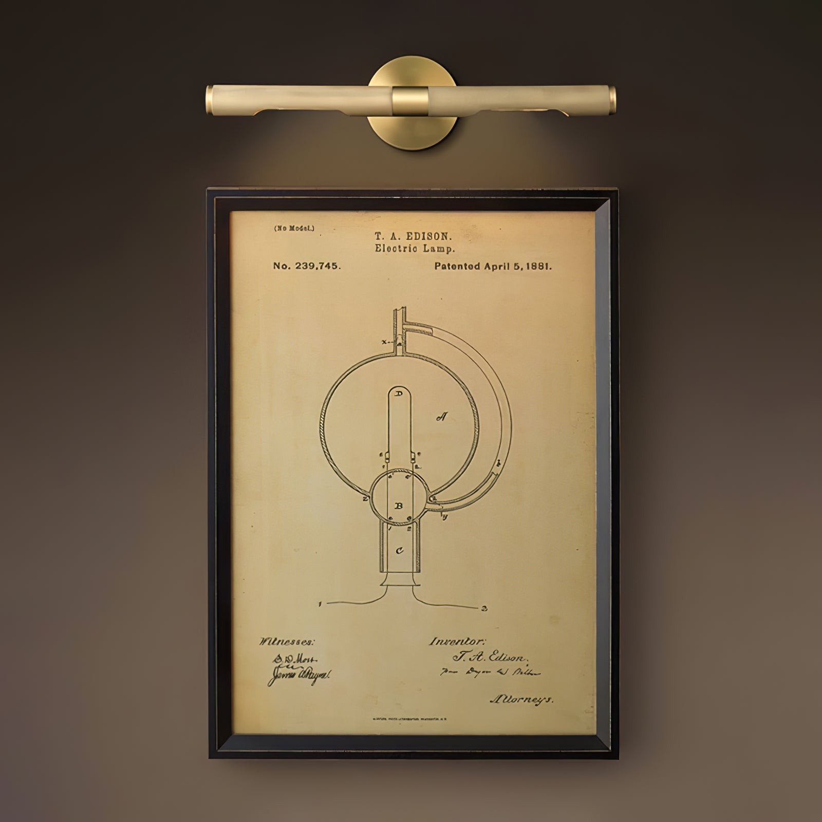 Simple Stick Shape Picture Wall Lamp P003