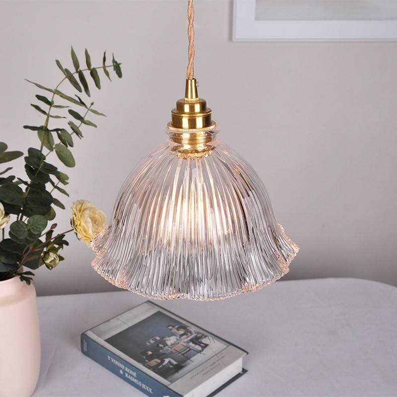 Nordic Retro Flower Glass Pendant Lamp S45