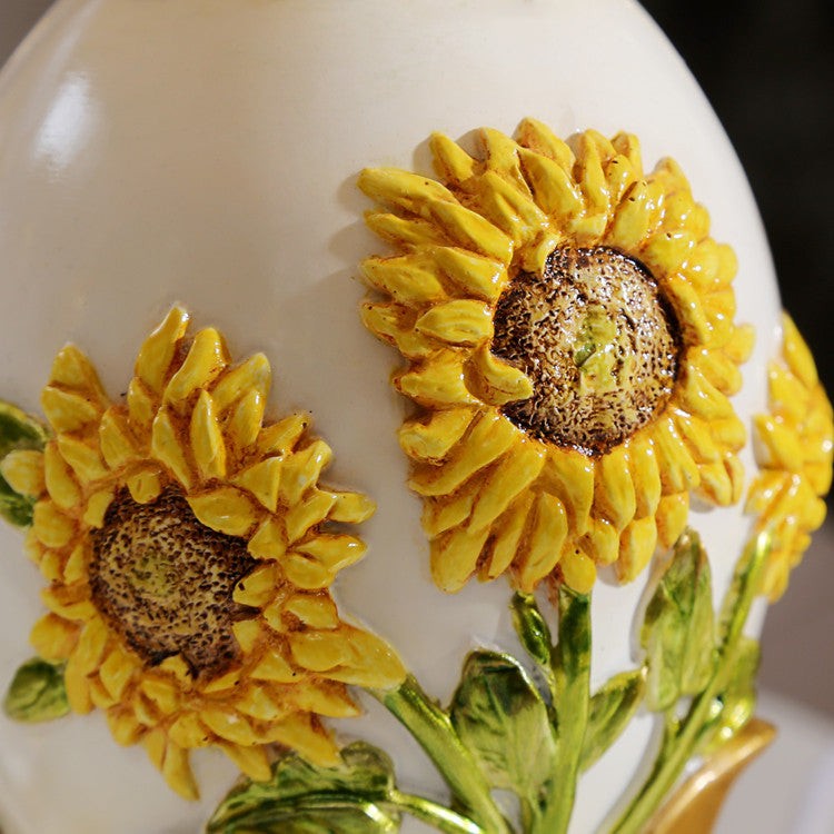 European Style Luxury Metal Sunflower Table Lamp M499